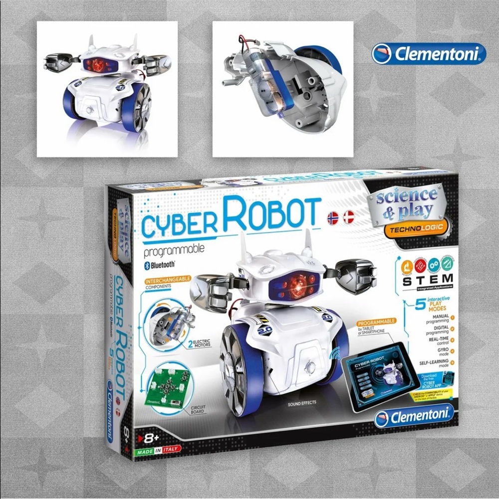 Clementoni Programmable Cyber Robot Construction Kit